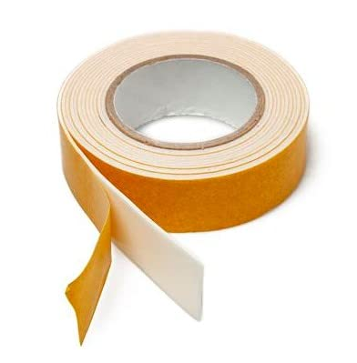 Köpük Bant 18mm x 2mt - Çift Taraflı Beyaz Köpük Bant